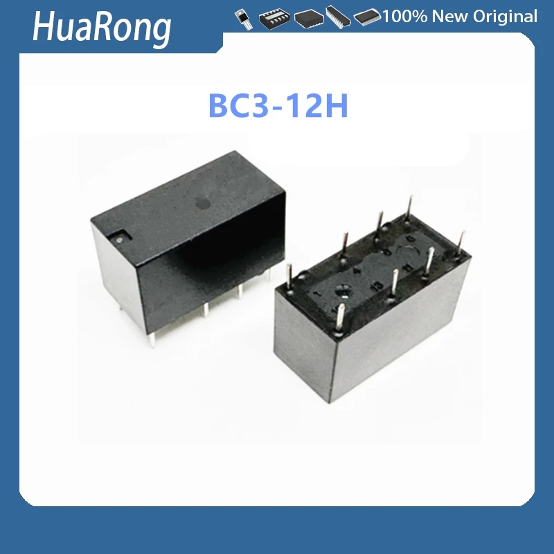 10Pcs/Lot BC3-12H 12VDC DC12V 8PIN