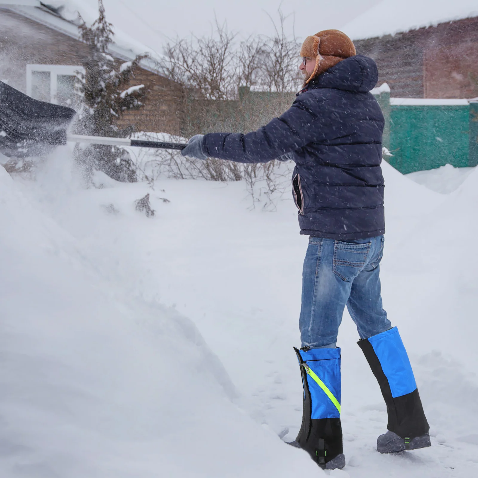 

1Pair Leg Cover Waterproof Outdoor Mountaineering Hiking Skiing Protective Leg Sleeve Wear Resistant Elastic Leggings