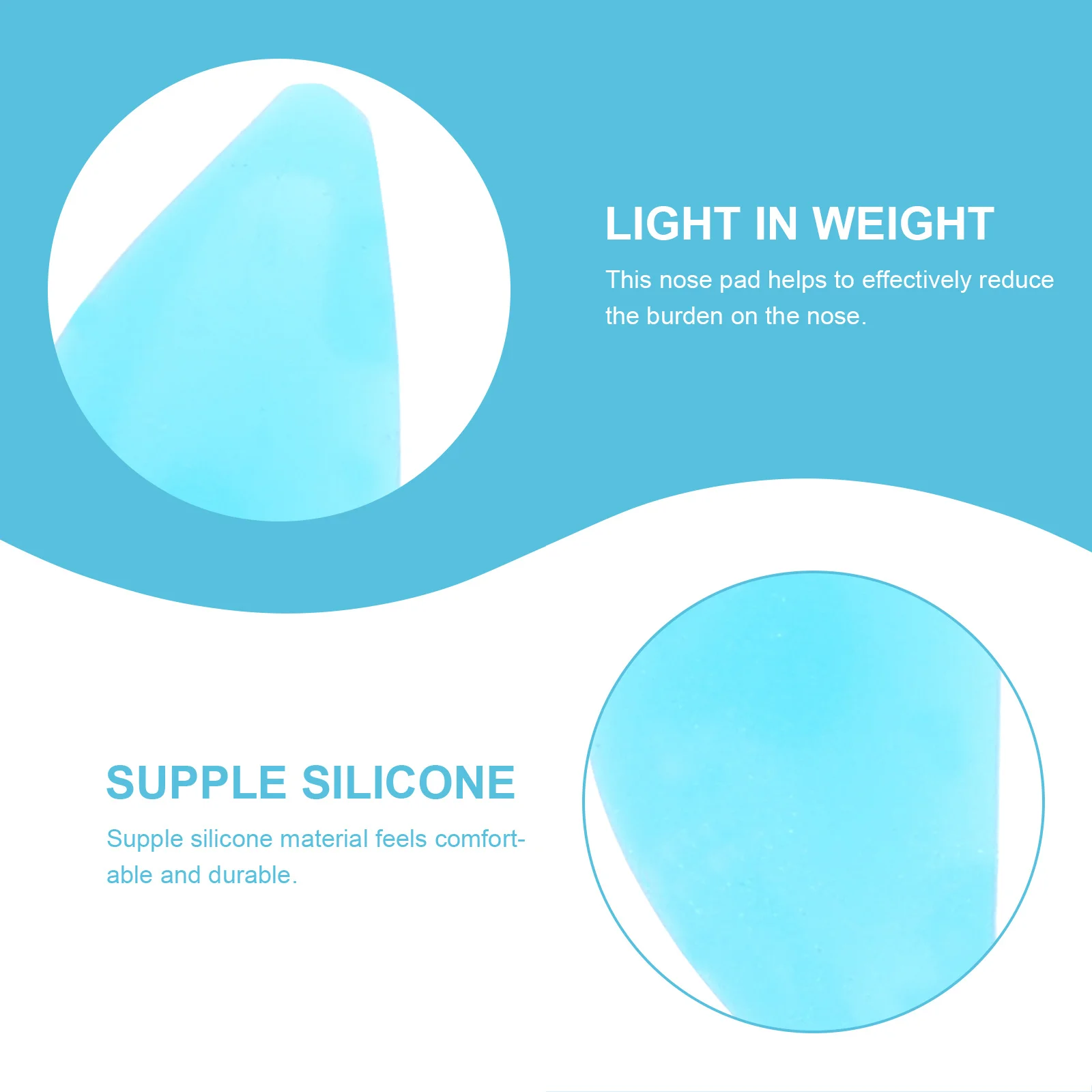 

10Pairs Eyeglasses Nose Pads Silicone Nose Cushion for Glasses Frame Anti-Slip Comfortable Long-Lasting Supple Pad