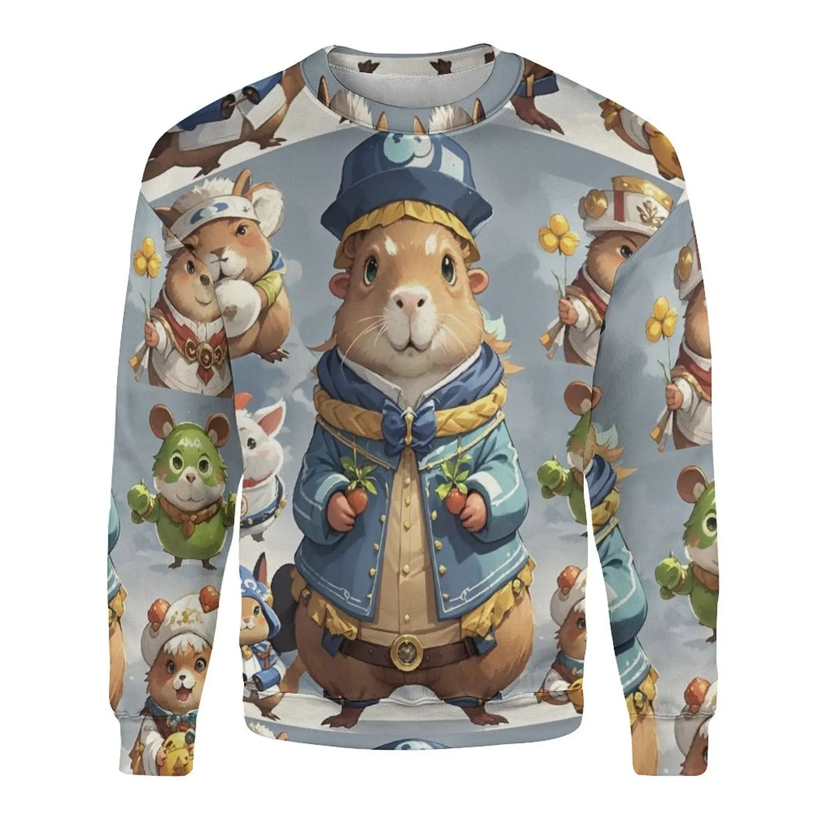 Funny Capybara Children Pullover Sweatshirt Men Women Fashion 3d Printed Boy O Neck Sweatshirts Comforts Cute Capybara Tops