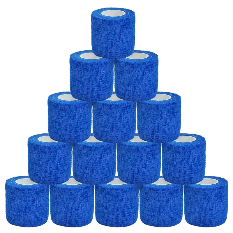 1/30pcs Multiple Blue Sports Self Adhesive Elastic Bandage Wrap Tape Elastoplast for Knee Support Pad Finger Ankle Palm Shoulde
