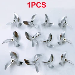 1PCS Pitch 1.9 Shaft Hole Dia 4.76mm 3-Blade Paddle CNC Aluminum Alloy High Speed Semi-submerged Propeller for RC Boat Model