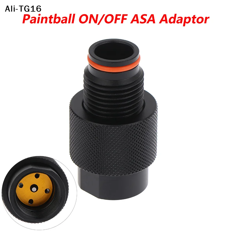 【A16h】New HPA Air Tank Regulator Valve Saver On/Off G1/2-14 Thread Pneumatic Control Connector Adaptor