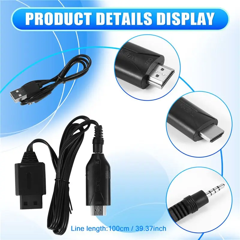 24-Hour Delivery WIISTAR WII To -Compatible Converter Cable Wii 2 -Compatible For HDTV Monitor Display Wii To -Compa