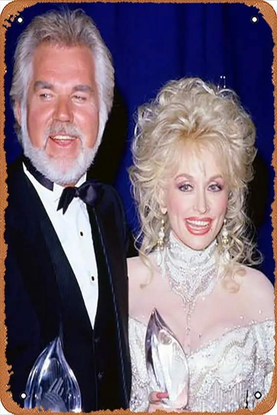 Metal Tin Sign  - Kenny Rogers - Poster Metal Plaque Cafe, Bar, Home Wall Decor-aluminum