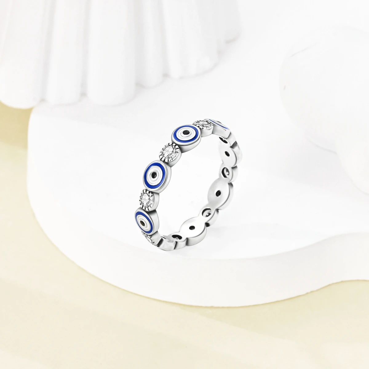 925 Sterling Silver Wide Rings For Women Cocktail Ring Palm Turtle Paw Heart Wedding Anniversary Fine Jewelry Gift image 4