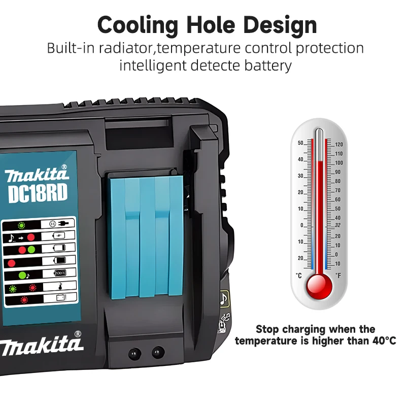 New 100% original Makita charger, rechargeable battery, Makita 18V BL1830B, BL1830A,  BL1850, BL1850B tool battery charger