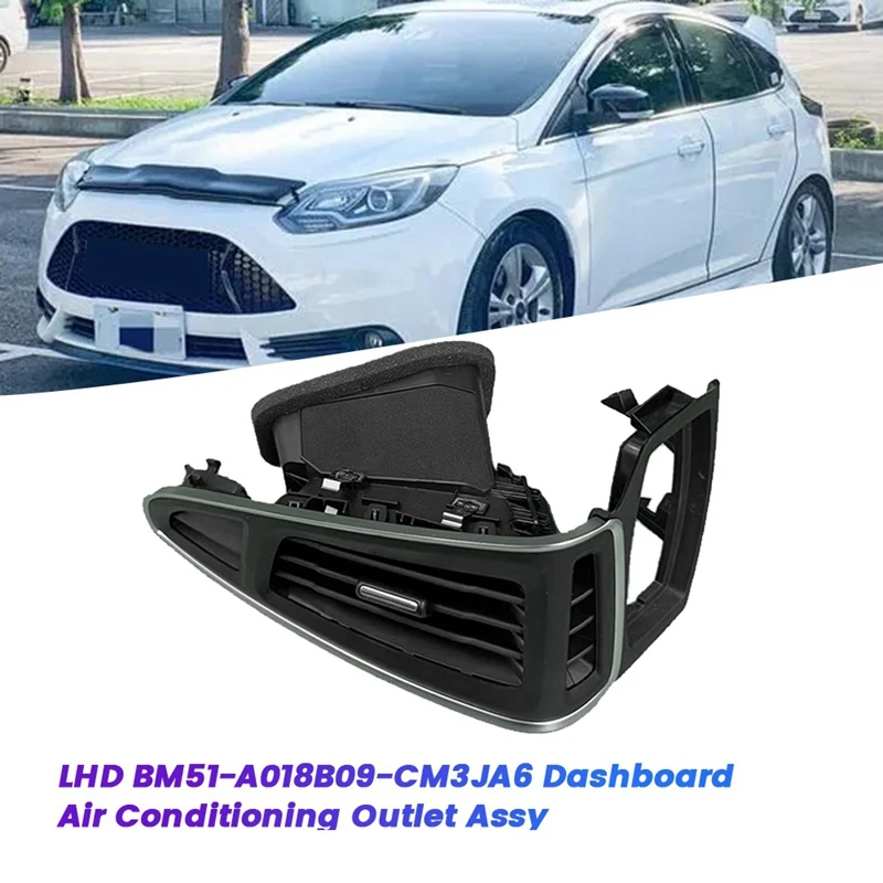 1Pair LHD Dashboard Air AC Outlet Chrome BM51-A018B09CM3JA6 BM51-A018B08-CM3JA6 For Ford Focus 12-2015 Air Vents Grille