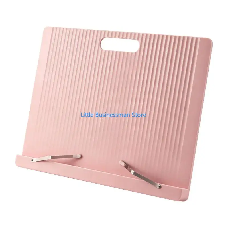 Book and Tablet Stand for Desk with Page Clip Handsfree Foldable Reading Stand for Student Homework Practice Daily Reading M76A