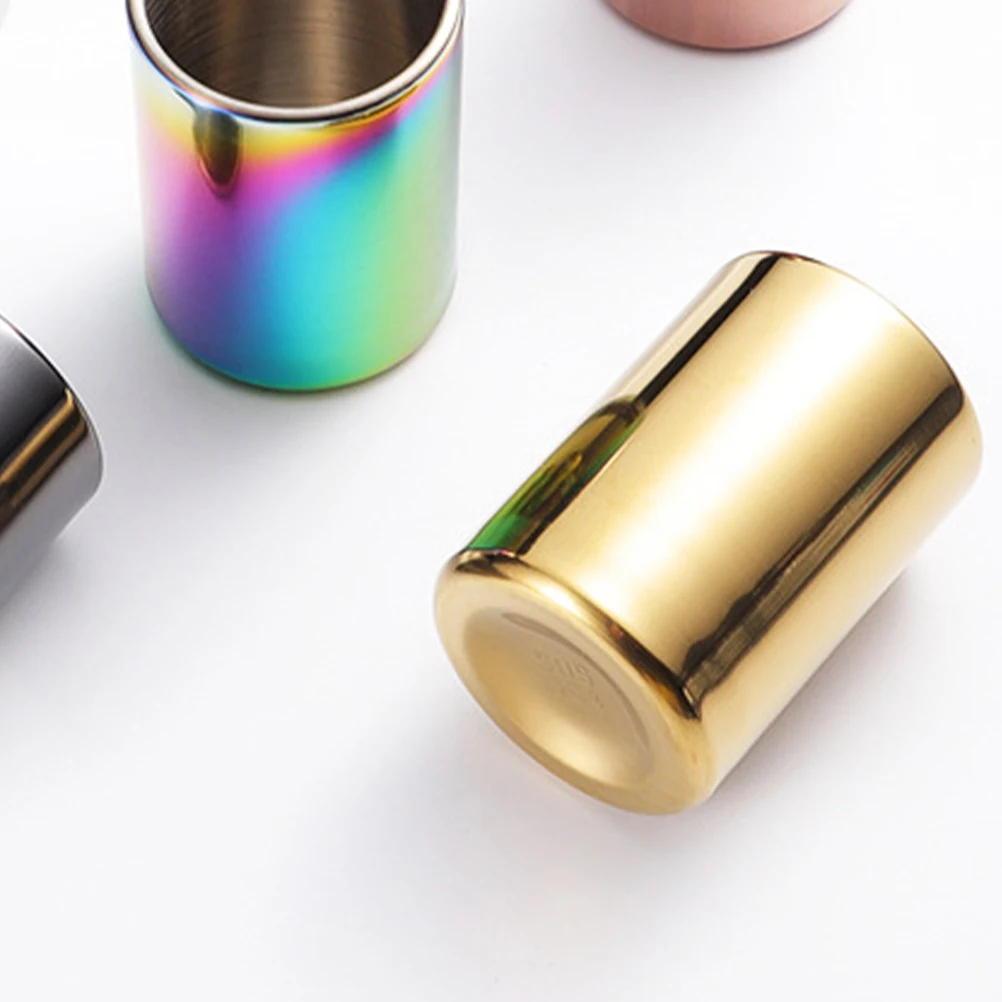 

Stainless Steel Toothpick Holder Container Jar Colorful Modern Design Premium Material Brushed Texture for Home