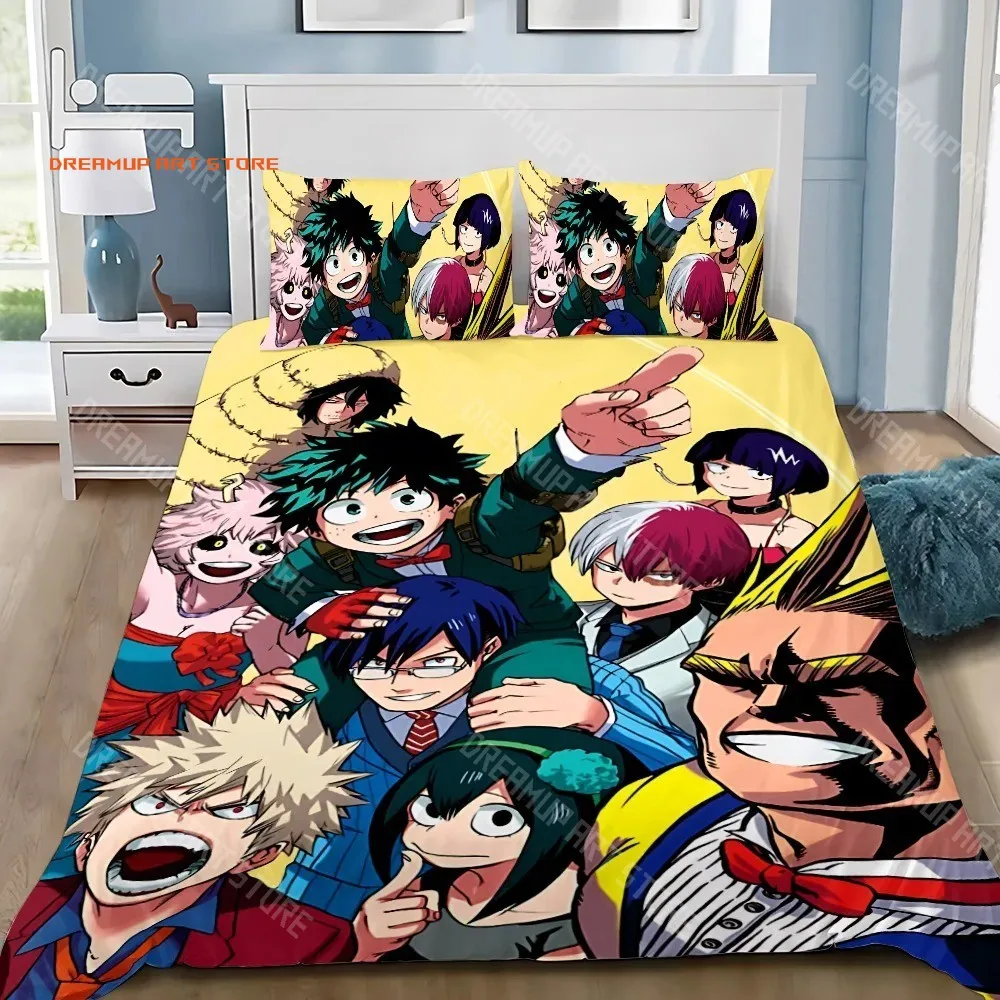2026 Japan Anime My Hero Academia Bedding Sets Exquisite Bed Supplies Duvet Cover Bed Comforter Set Bedding Set Luxury Birthday
