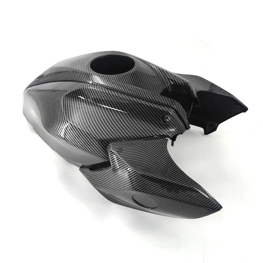 For YAMAHA MT-07 2025 Motorcycle ABS carbon fiber pattern Fuel Gas Tank Cover Protection Guard Fairing Fuel tank cap accessories view 3