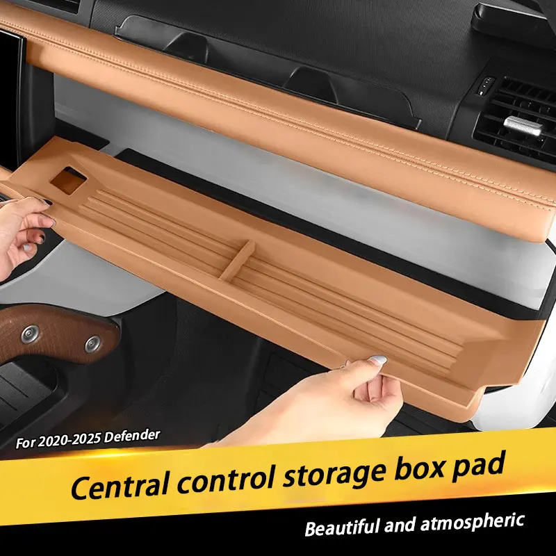 For Land Rover Defender 2020-2025 Car Central Control Co-pilot Storage Pad Instrument Panel Storage Box Anti-slip Protection Pad