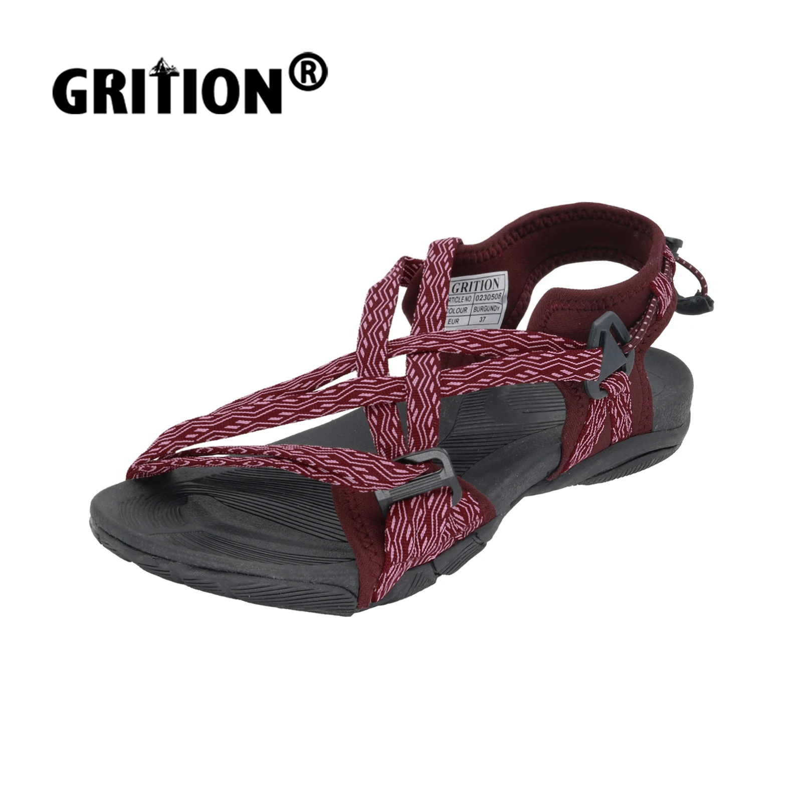 GRITION Women Sandals Quick Drying Soft Breathable Light Weight Non-Slip Casual Flat Fashion　Yoga Shoes For Women 2024