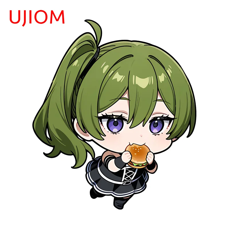 UJIOM Ubel Chibi Wall Sticker Creative Personality Anime Girl PVC Decal Waterproof Sunscreen Vinyl Art Game Room Wardrobe Decor