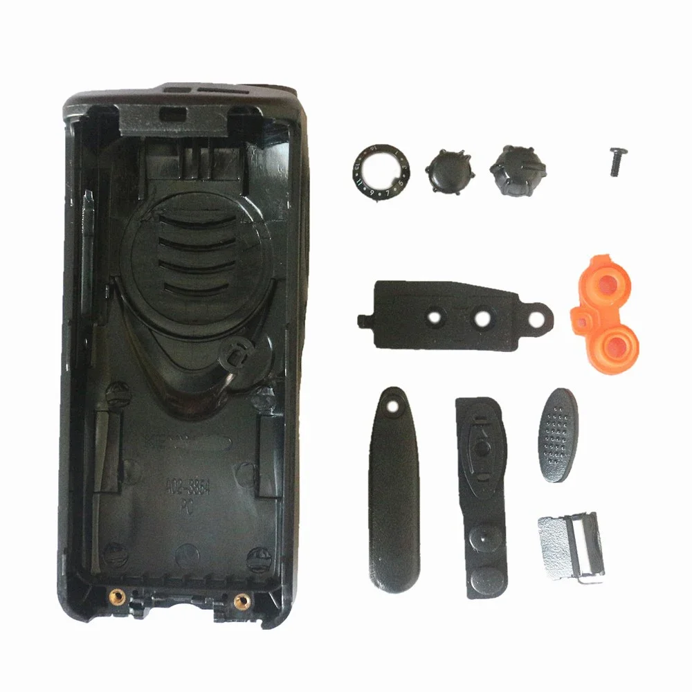 Black Front Housing Shell Cover Case Dust Cover Knob For Kenwood TK3207 TK2207 TK3202 TK2202 TK3201 Radio Walkie Talkie