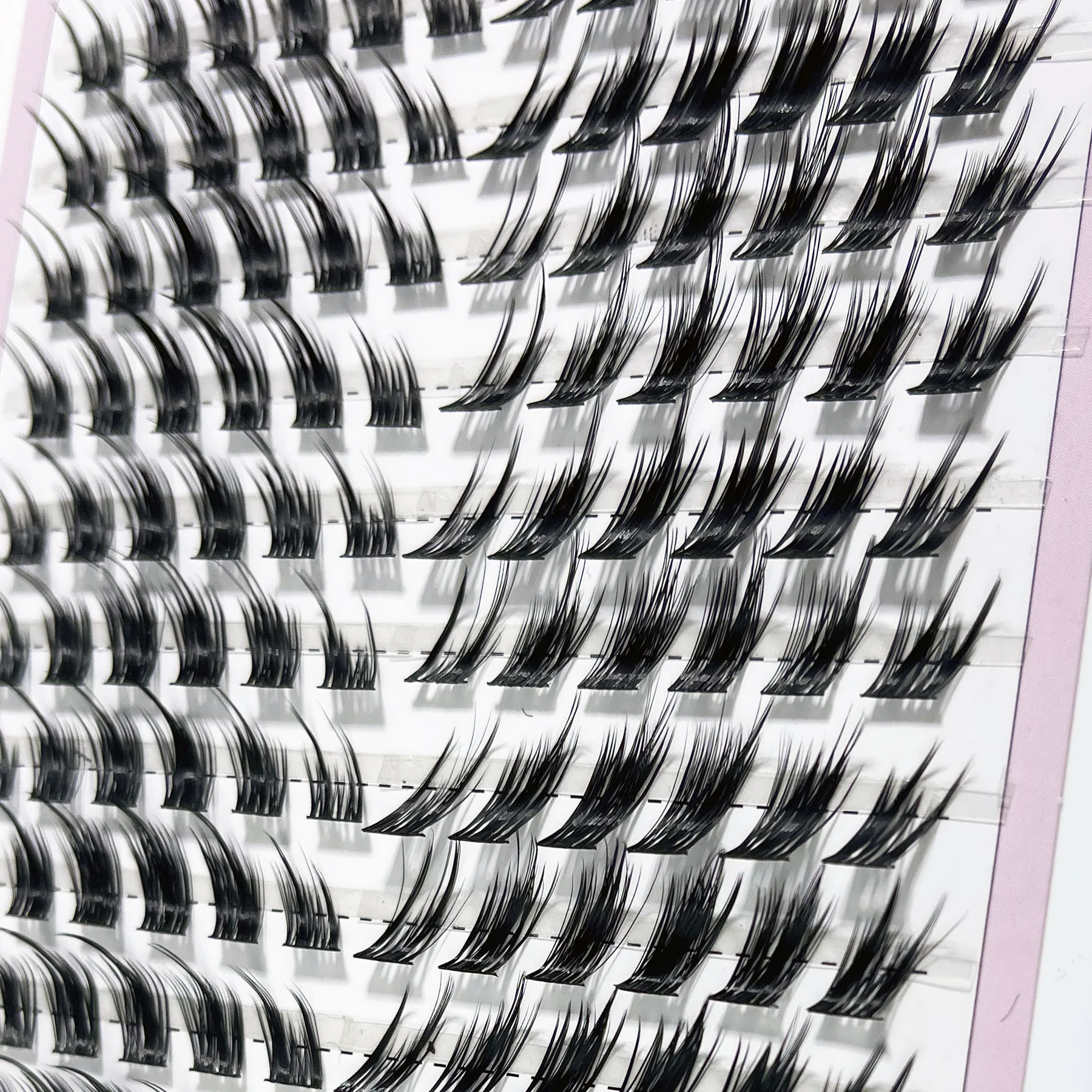 1 Box/100 Bundles Mink False Eyelash Fox Eye Oblique Flying Style Single Cluster Eyelash Anime Style Lash DIY Eyelash Extension