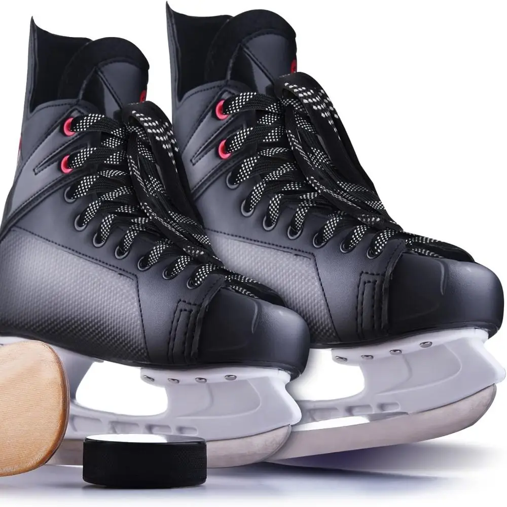 84/108inch Hockey Skate Laces Reinforced Waxed Tip Dual Layer Braid Skate Shoe Laces Durable Hockey Accessories Skating