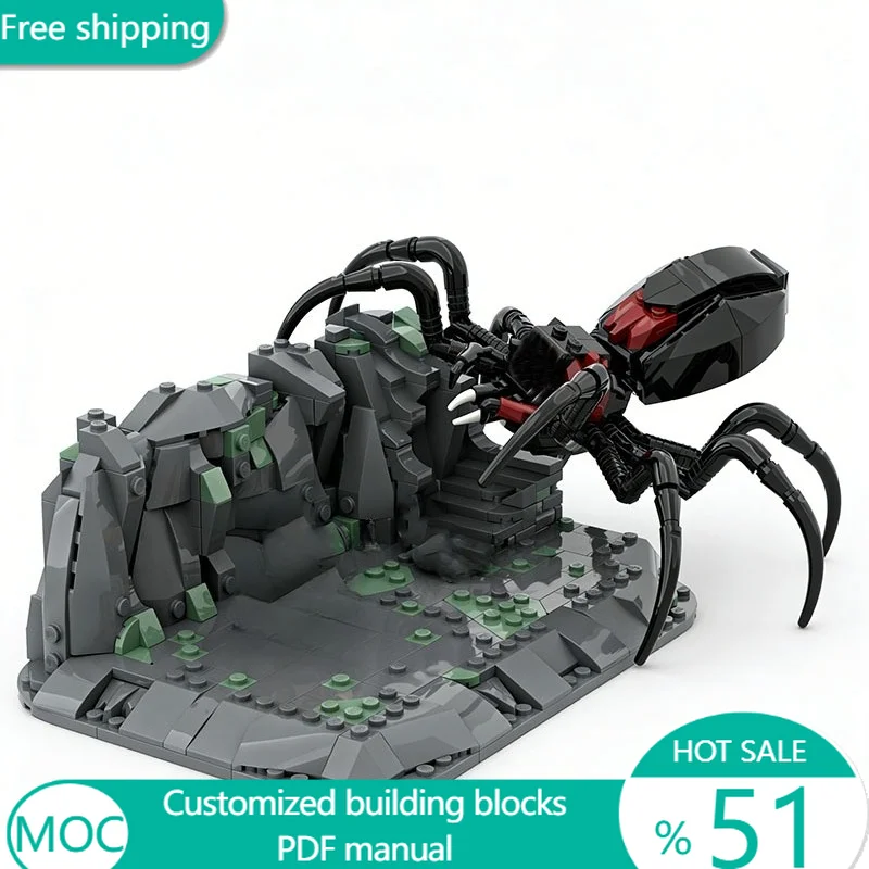 

Набор для сборки MOC «Звездная битва: Убежище воинов» (568 деталей), модульный конструктор, креативная модель для детей, простая сборка, игрушка-подарок