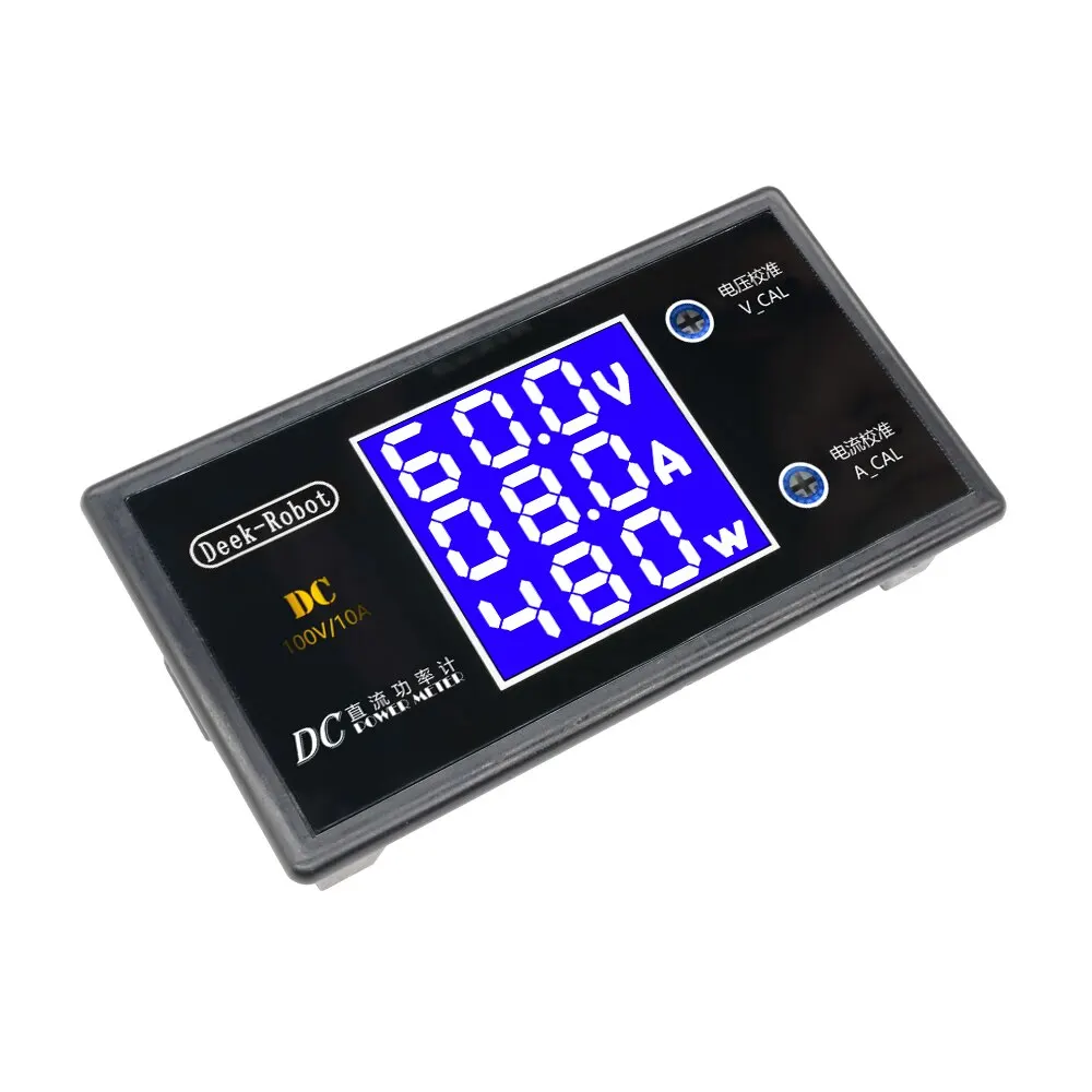 Voltmètre numérique LCD, ampèremètre, wattmètre, tension, courant, compteur de puissance, détecteur de volts, testeur, moniteur DC 0 à 100V 10A 1000W