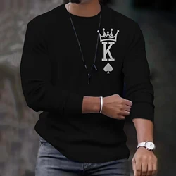 Fashion Letter K 3D Print T-Shirts Men Woman Long Sleeve Hip Hop T Shirt Streetwear Harajuku Pullovers Tees Tops Kids Clothing