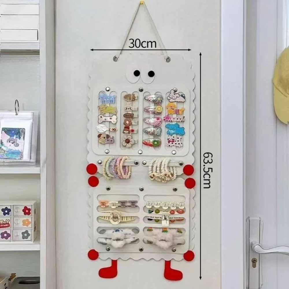 

Felt Hair Clip Storage Bag Wall-mounted Large Capacity Hair Accessory Display Rack Cartoon Save Space Hanging Bag