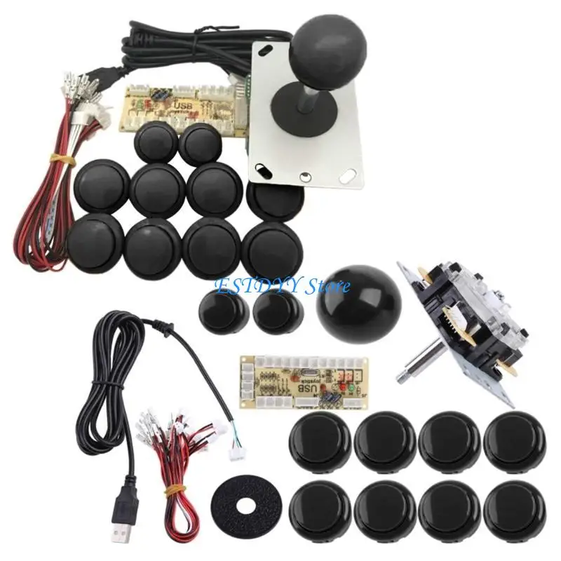 G6DE Pins Joystick SANWA Push Button Delay USB Board Wire Set For PC Raspberry P