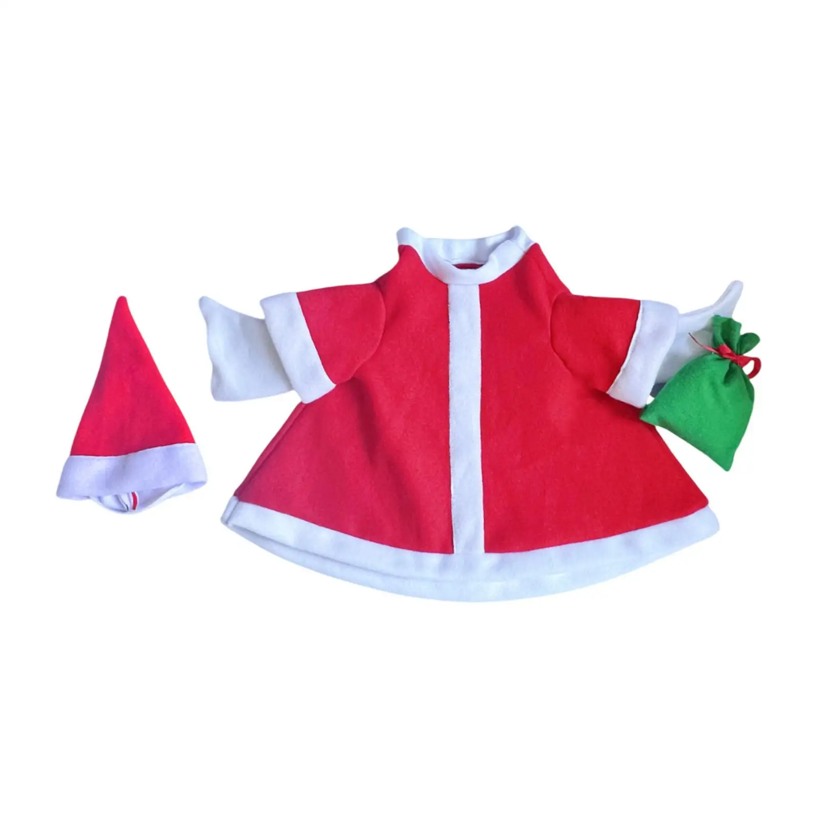 Decorative Bird Goose Outfits Polyester Costume Garden Statue Clothing for Outdoor Patio Christmas Decor