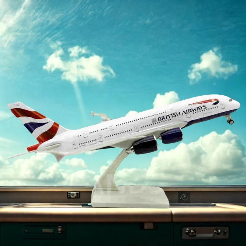 

Airbus A380 Diecast Resin Series Airlines 30CM 1/240 Scale Toy Aircraft Model Gift For Friends With Wheels Airplane Gift