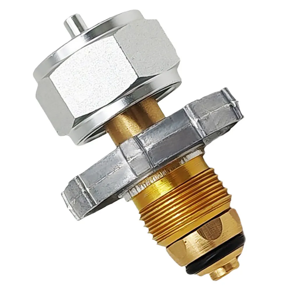 

Propane Refill Valve Adapter Leakproof Quick Connect Design for Outdoor Camping Bbq Propane Tank Converter Fittings Regulator