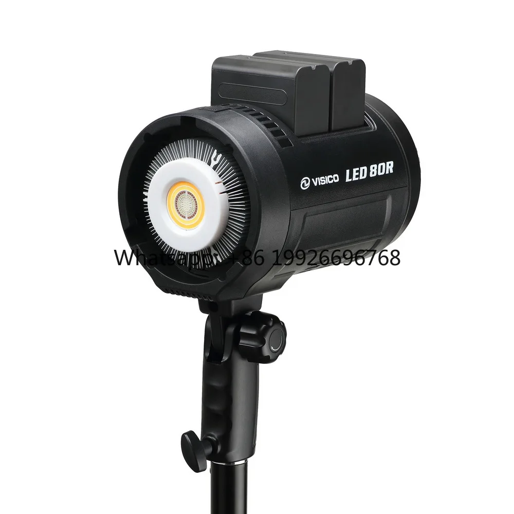

RGB LED Video Light 80W 5600K Outdoor Photography Daylight Lighting Adjust Brightness Bowens Mount Support APP