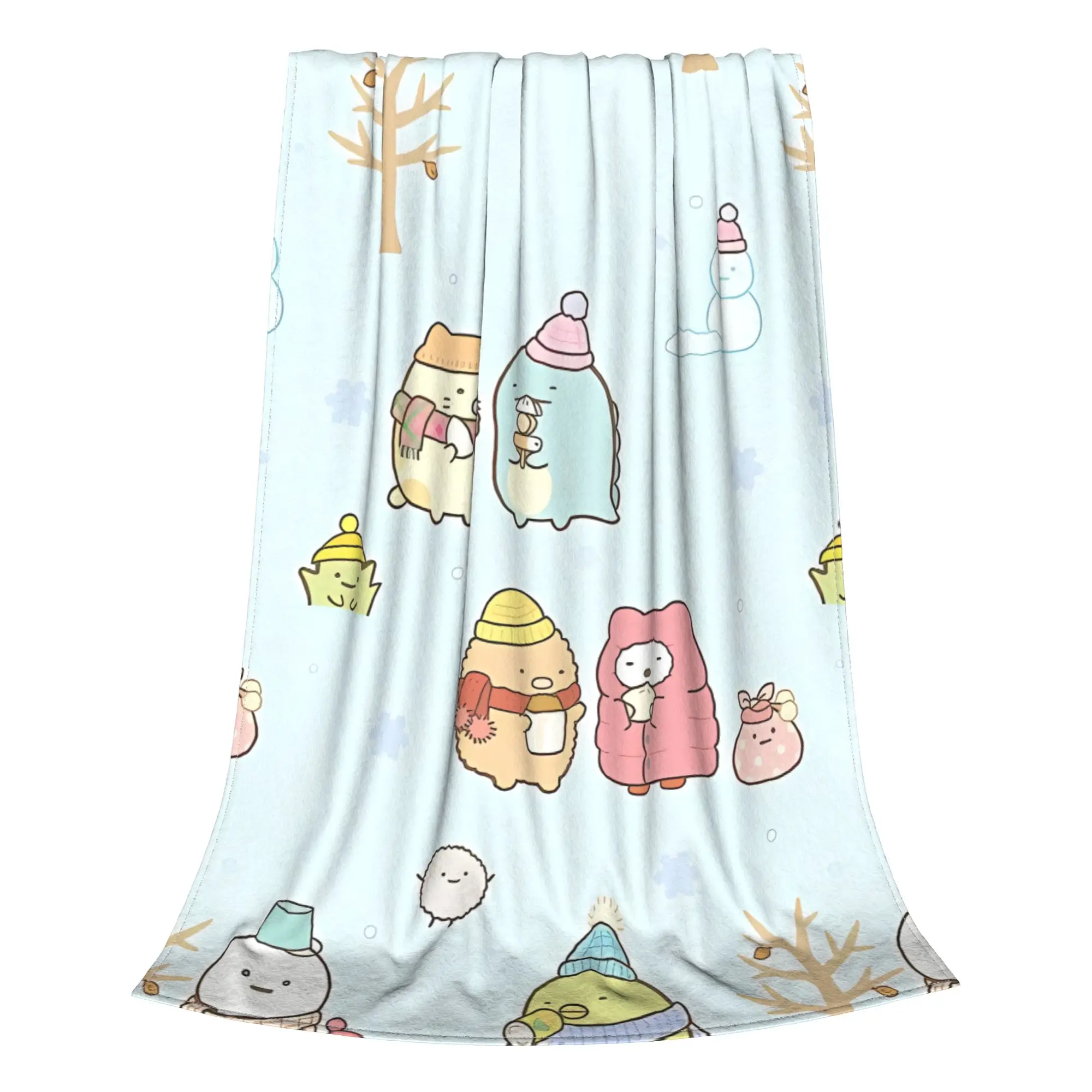 1PC Home Cute Room Decor Kawaii Winter Blanket Throw Blanket Sumikko Gurashi Novelty Warm Blanket All Season