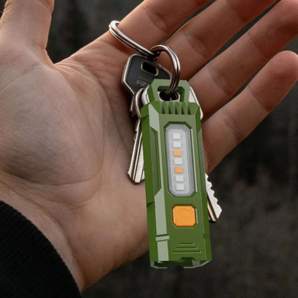 Magnetic Base LED Inspection Light Waterproof Portable Rechargeable Flashlight USB Charging Clip-on Work Torch Campers