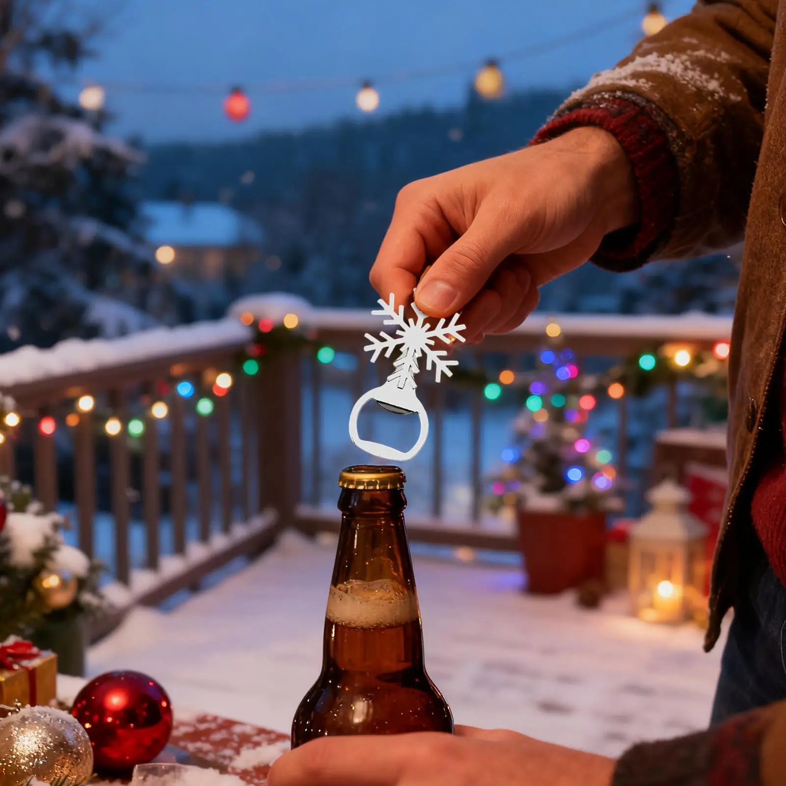 Bottle Openers Christmas Theme Gadgets Tool Wine Bottle Opener For Wedding Bartender Bar Home Favors Women Men Senior Party