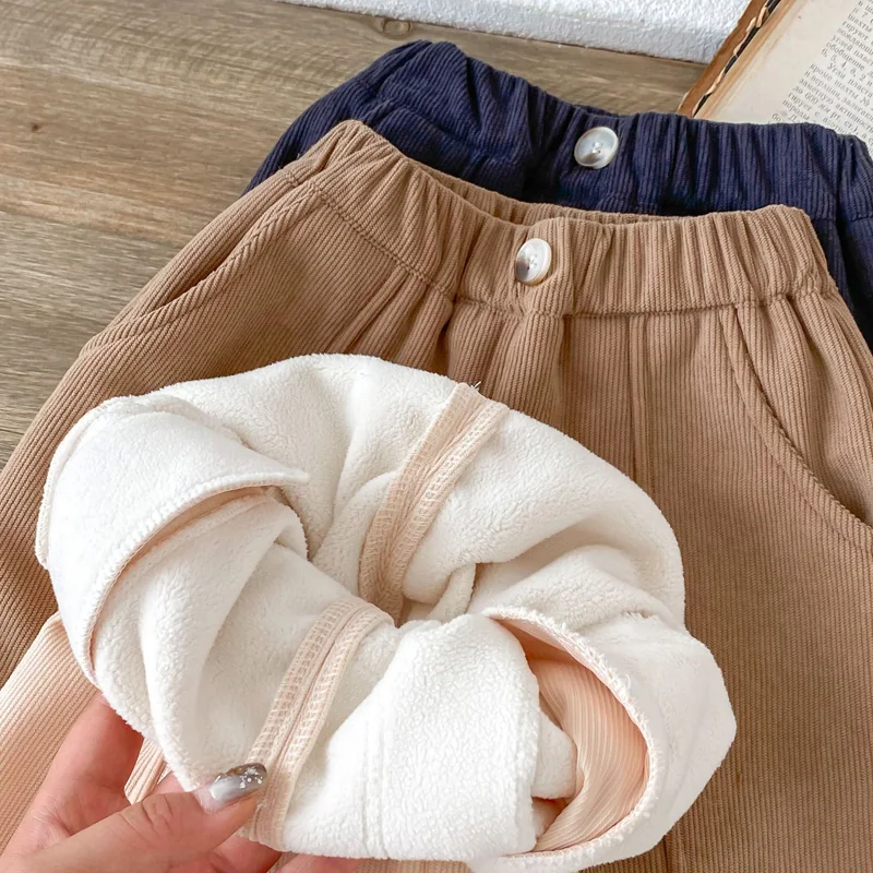 Autumn Baby Pants Corduroy Winter Kids Trousers for Girls Boys Clothes Thicken Infant Bottoms Casual Bottoms Children Clothing