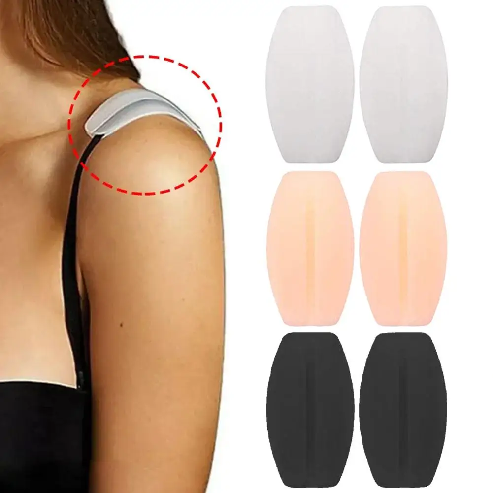 Silicone Underwear Shoulder Pads Anti-Slip Soft Shoulder Women Belts Pads Holder Intimate Shoulder Accessories Pads Underwe L7N2