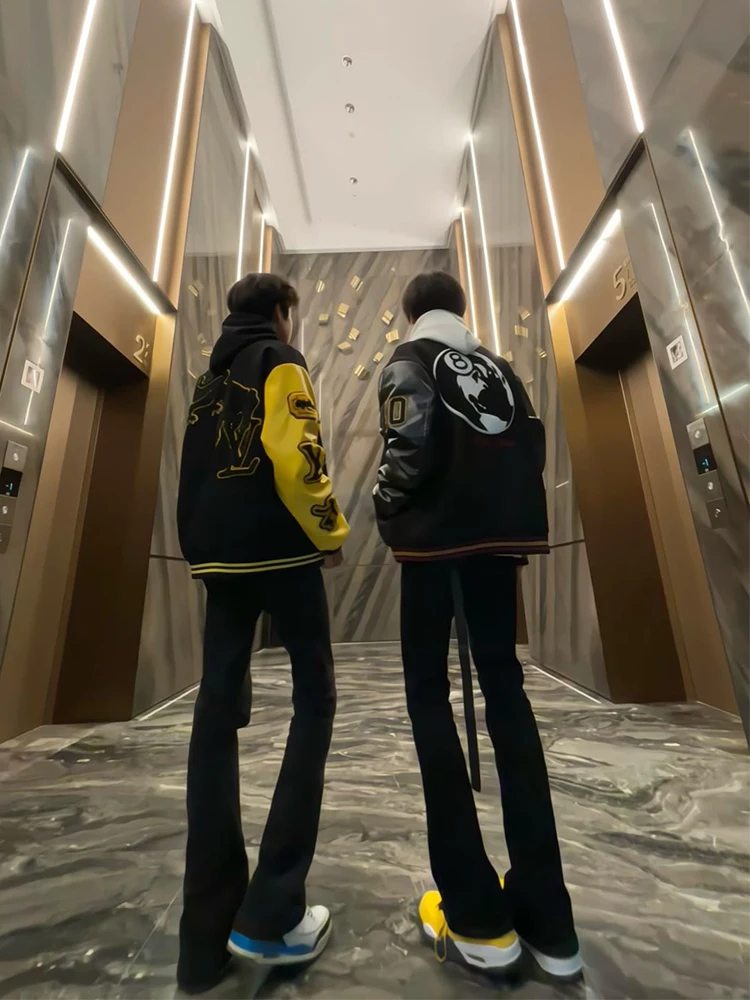 

Мужские джинсы Bla Knife прямого кроя CleanFit в американском стиле High Street, стрейч-деним, облегающие, весенняя молодежная мода