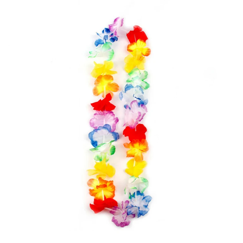 1/10/20pcs Hawaiian Party Flower Garlands Color Garland Necklace Tropical  Summer Beach Wedding Birthday Party Decoration Props