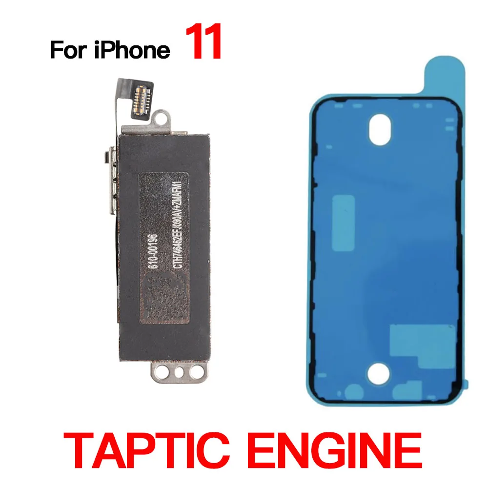 Vibrator Motor Replacement for iPhone 11 12 Mini Pro Max Taptic Engine With Flex Cale And Waterproof Tape