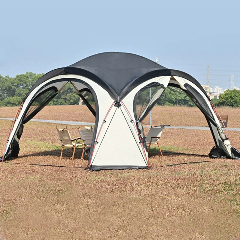 Event Accommodation Large Camping Tent for 8-10 People Canopy Tent Sun Protection Garden Gazebo Large Shelter Outdoor Large Tent