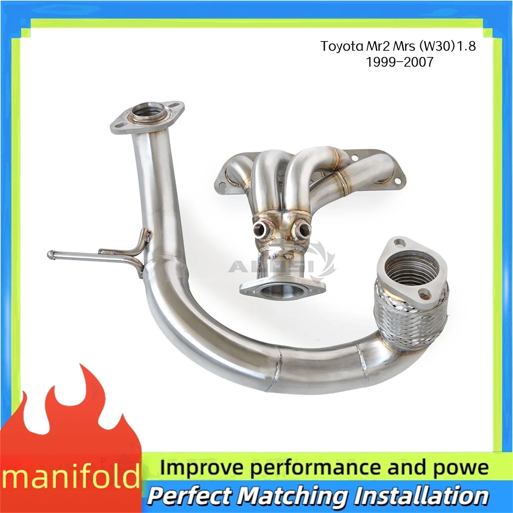 

Высокопроизводительный коллектор выпускного коллектора для Toyota Mr2 Mrs (W30) 1,8 1999-2007, передняя труба, гоночная работа, модернизация выхлопной трубы