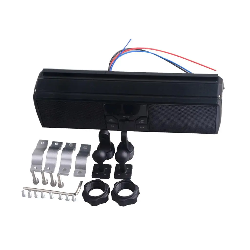 Motorcycle Audio Sound System APP Control FM Radio Stereo Speakers