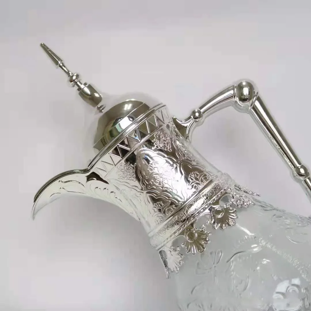 1600ML Arabic Water Pot Juice Beverage Coffee Pot Tea Jug With Lid Large Capacity Glass Water Kettle Teapot Drinkware - view 4
