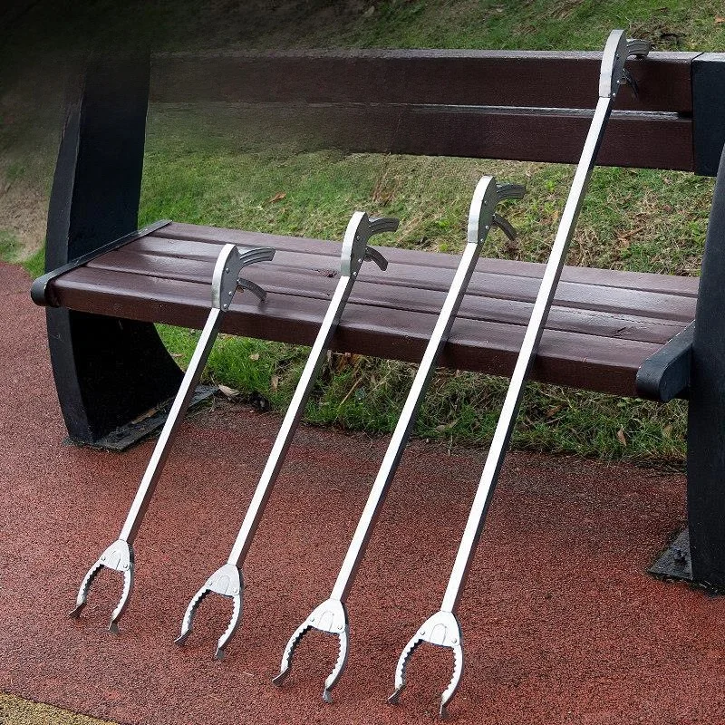 

Зажим для мусора из нержавеющей стали с длинной ручкой, не требующий наклона талии, удлиненный, утолщенный зажим для сбора отходов на улице