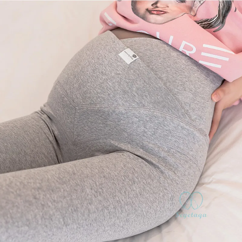

Clothes for Pregnant Women Autumn Pregnancy Across V Low Waist Belly Cotton Maternity Skinny Legging Spring Casual Pencil Pants