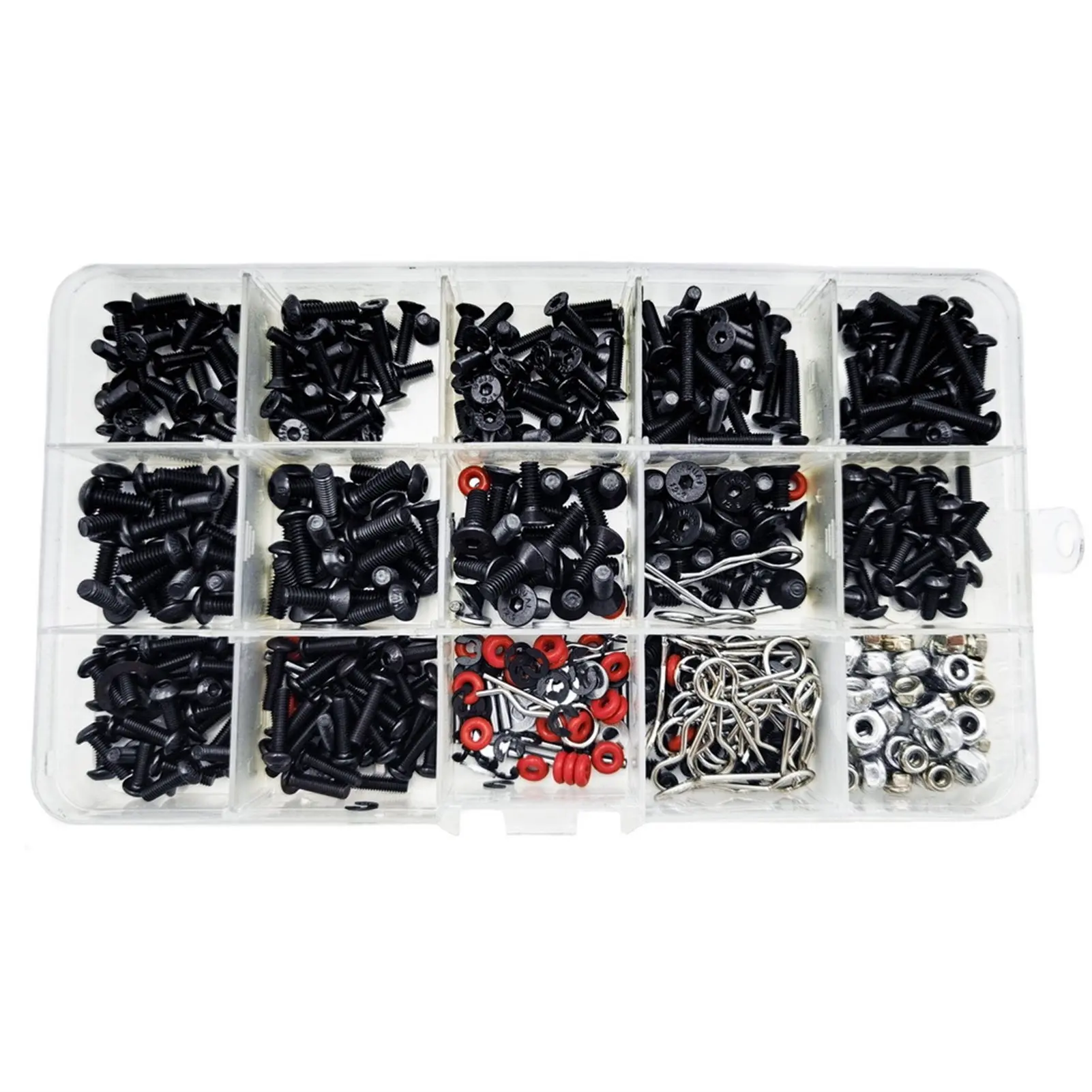 Screws Nut Set Multi Sizes Metal RC Car Screws for Repairing Truck Off Road Vehicle