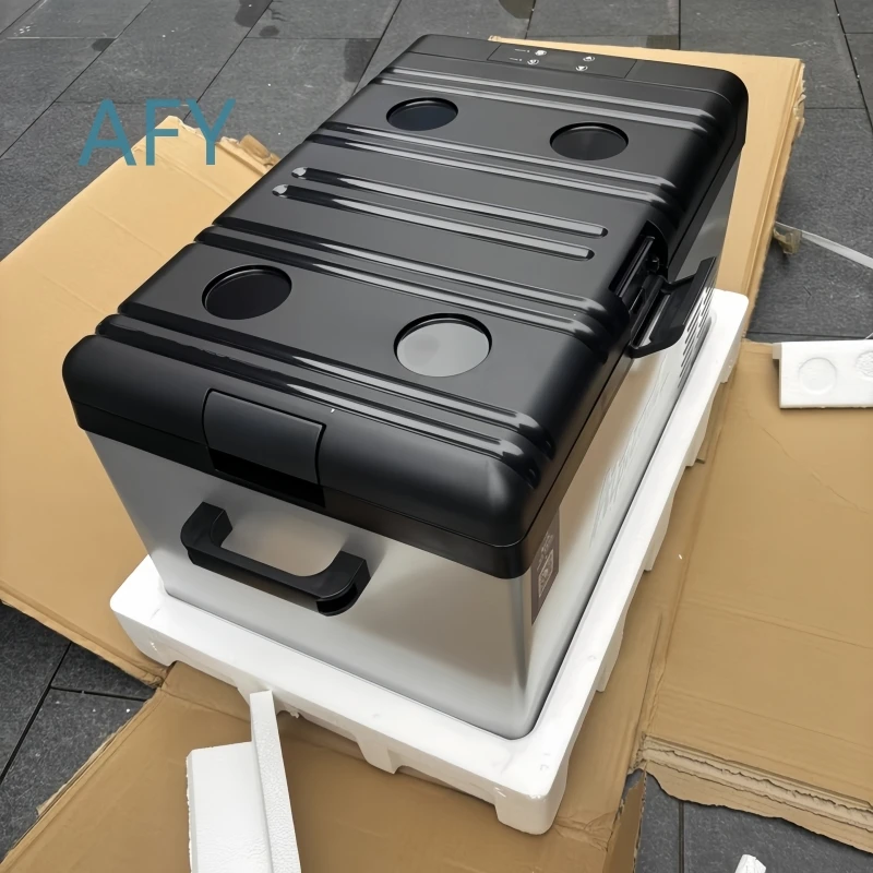 50L Dual Use Compressor Refrigerator Freezer Cooler for Cars Trucks RVs Boats 12V 24V 110V 220V Automotive Household Portable