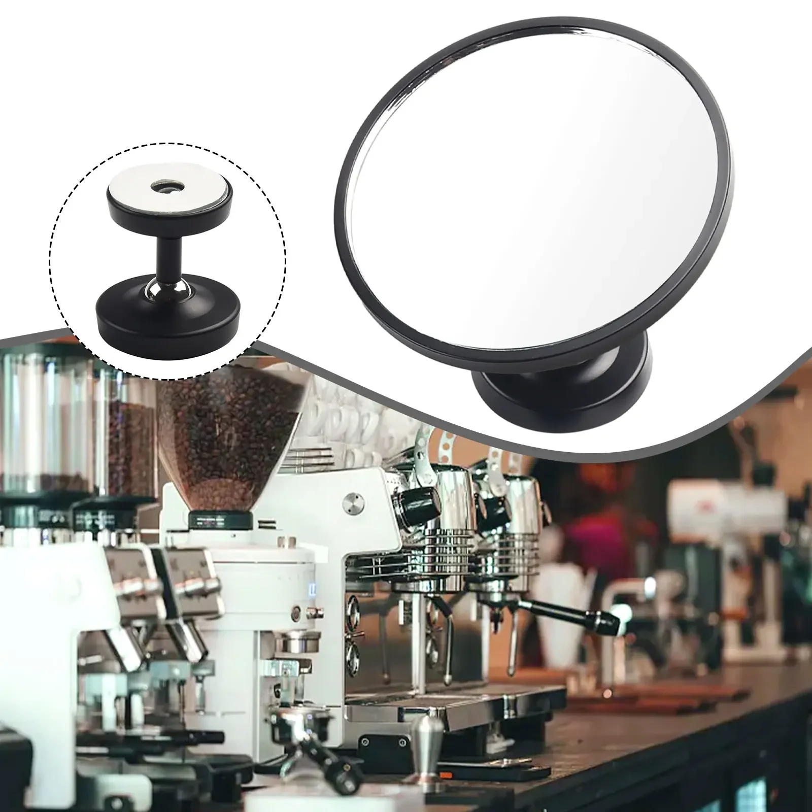 Magnetic Shot Mirror For Portafilter  Easy And Quick Setup  HD Reflective Glass  Exquisite Espresso Experience