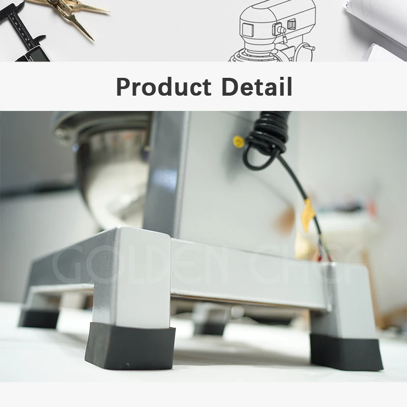 20 Liter elektrischer kommerzieller Kuchenmixer, Multifunktions-Gürtelkonstruktion mit Rührschüssel-Zubehör