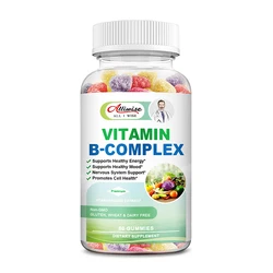 Alliwise Vitamin B Complex with Vitamin C with Niacin Pantothenic Acid B6 Folic Acid Biotin B12 for Energy and Nerve